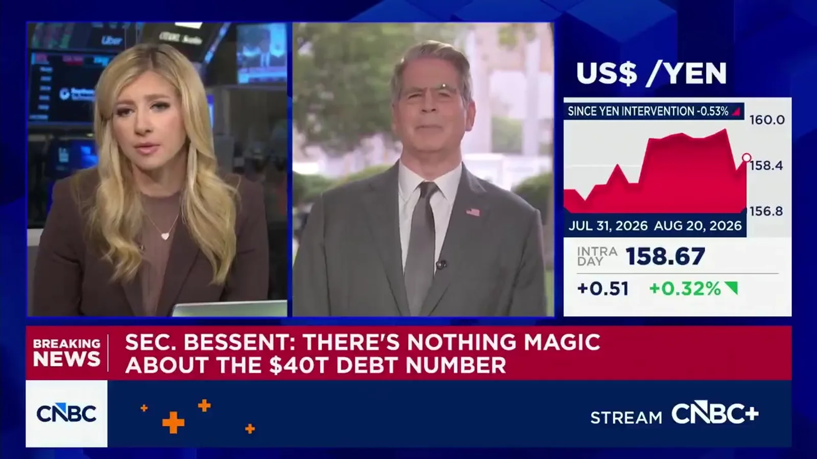 Bessent revendique une information asymétrique sur la dette americaine et annonce un plan de consolidation budgetaire cette semaine