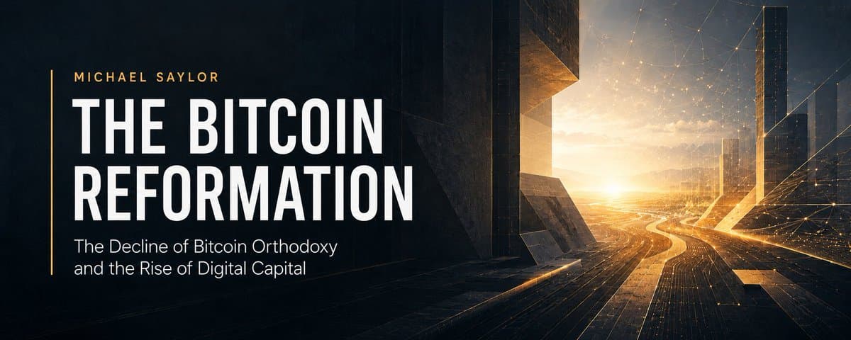 "The Bitcoin Reformation" : l'essai de Michael Saylor qui remet en cause quinze ans de dogmes Bitcoin