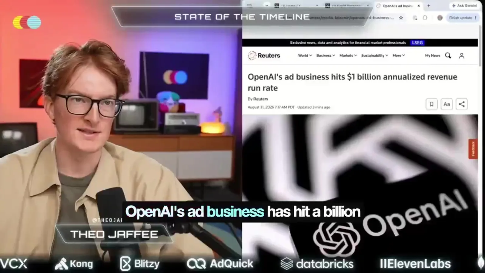 ChatGPT atteint 1 milliard de dollars de revenus publicitaires annualisés, mais reste à 40% de sa cible 2026