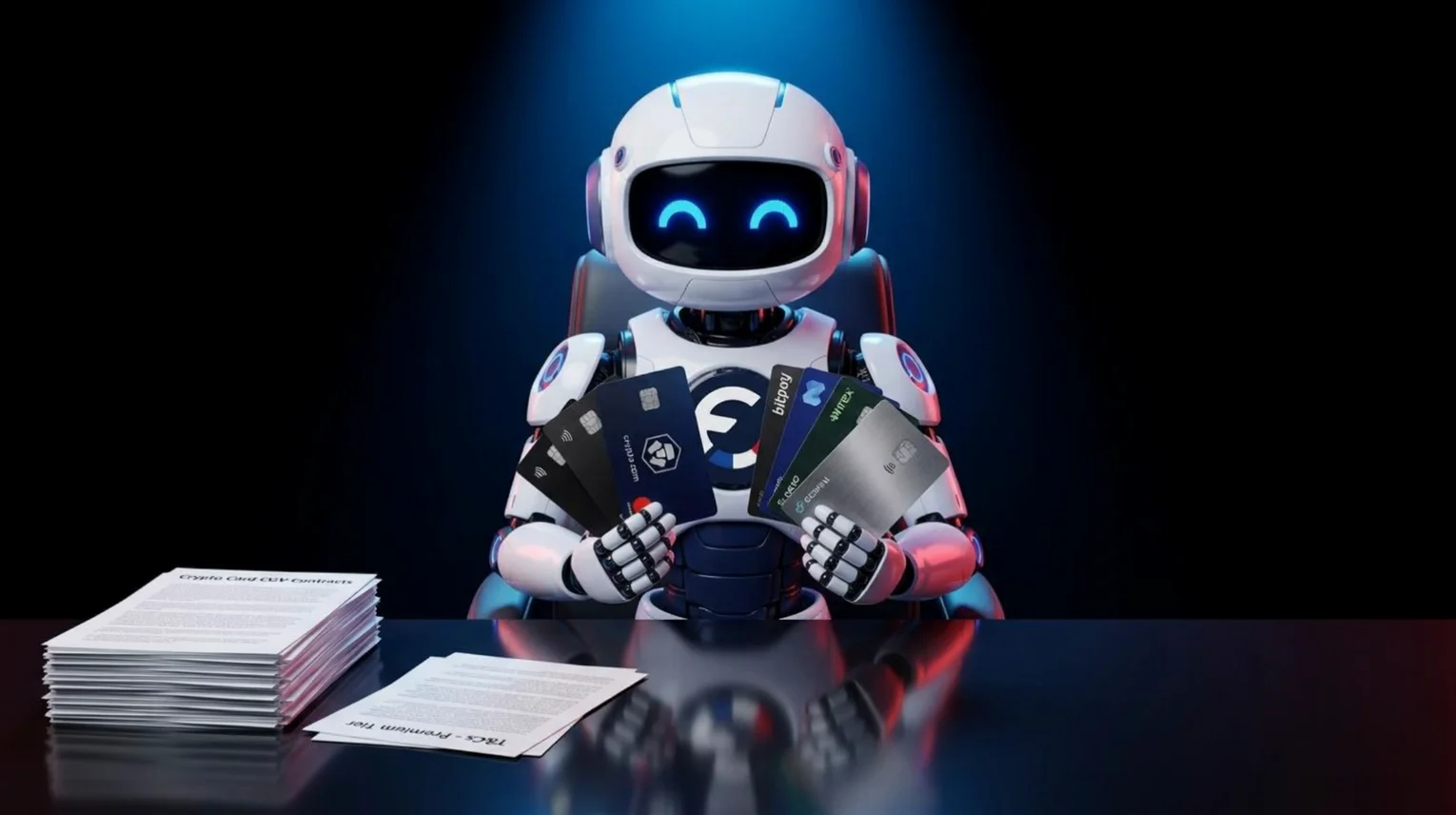 Le robot agent IA de France Cryptos, expert des cartes bancaires crypto
