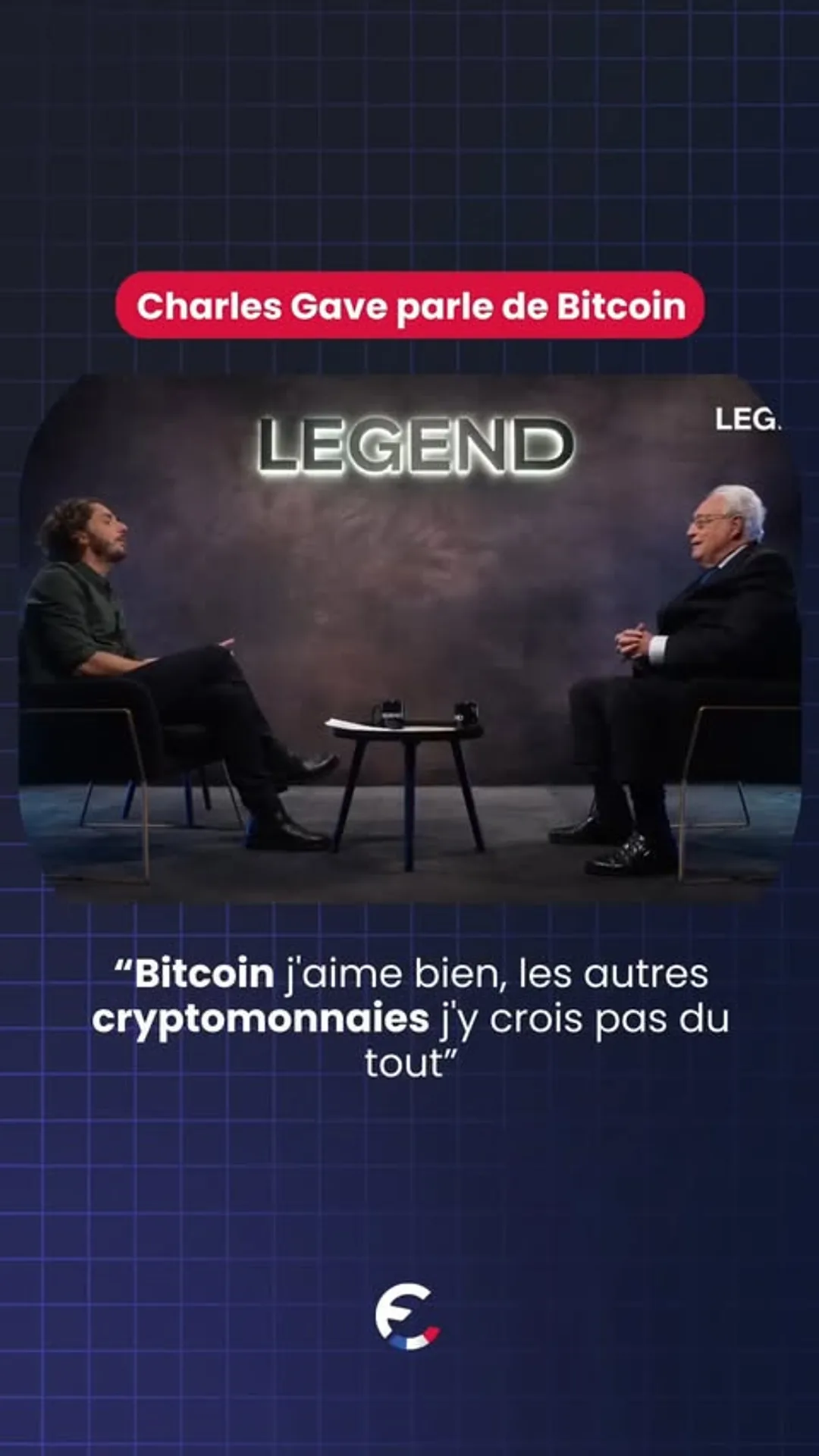 Invité dans Legend, Charles Gave explique pourquoi Bitcoin est l’une des