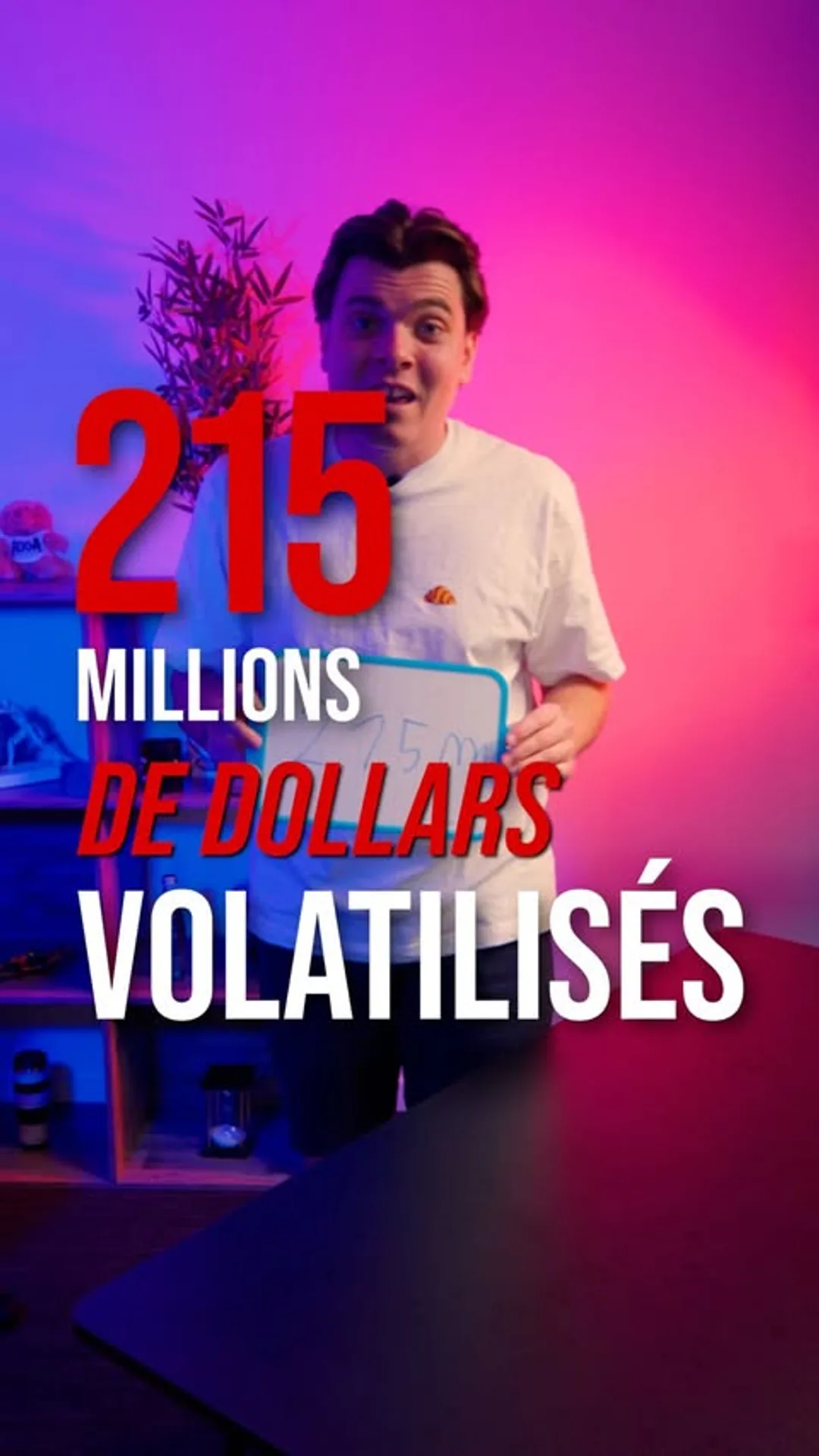 215 millions de dollars… disparus.