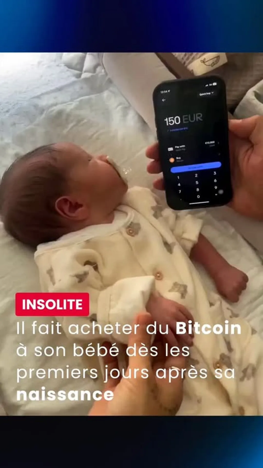 Un bébé achète du BTC le jour de sa naissance Probablement la meilleure