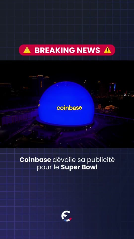 La publicité de Coinbase pour le Super Bowl
