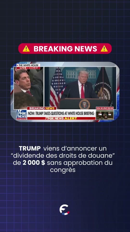 Trump affirme vouloir envoyer des paiements directs de 2 000 dollars ...