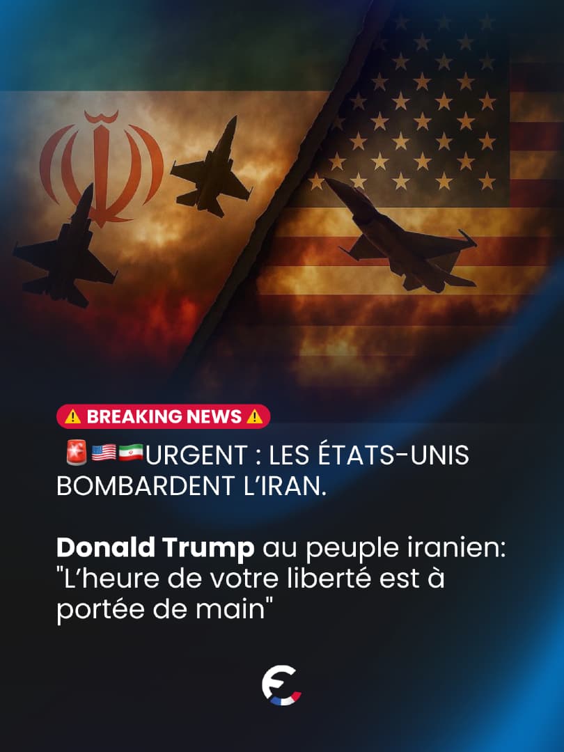🚨 BREAKING Les États-Unis sont entrés en guerre contre l’Iran avec pl...