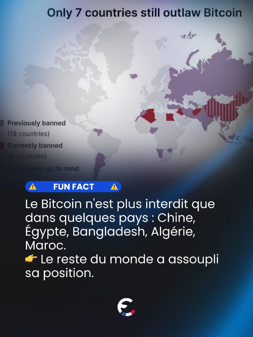 🌍 Le Bitcoin ne recule plus. L'interdiction devient une exception. • ...