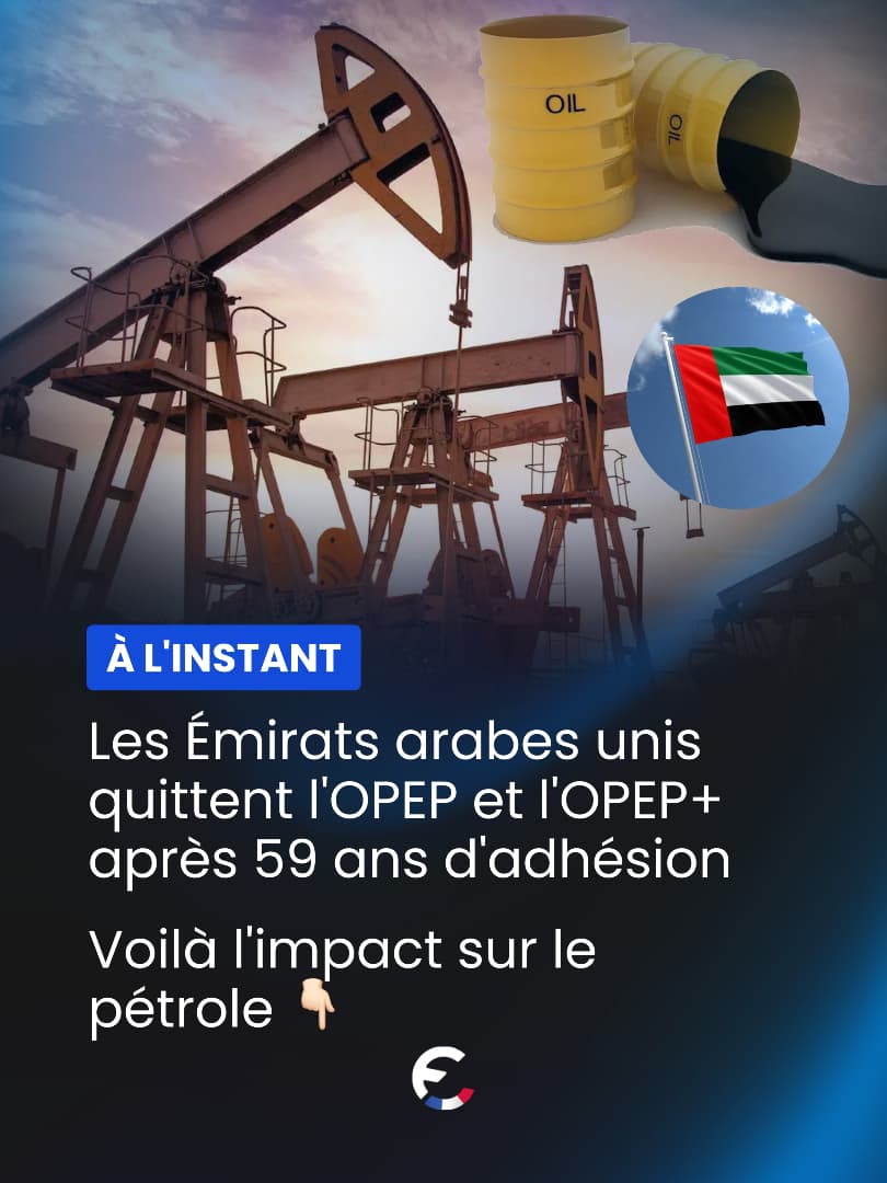 🇦🇪 Les Émirats arabes unis quittent l'OPEP et l'OPEP+ au 1er mai, met...