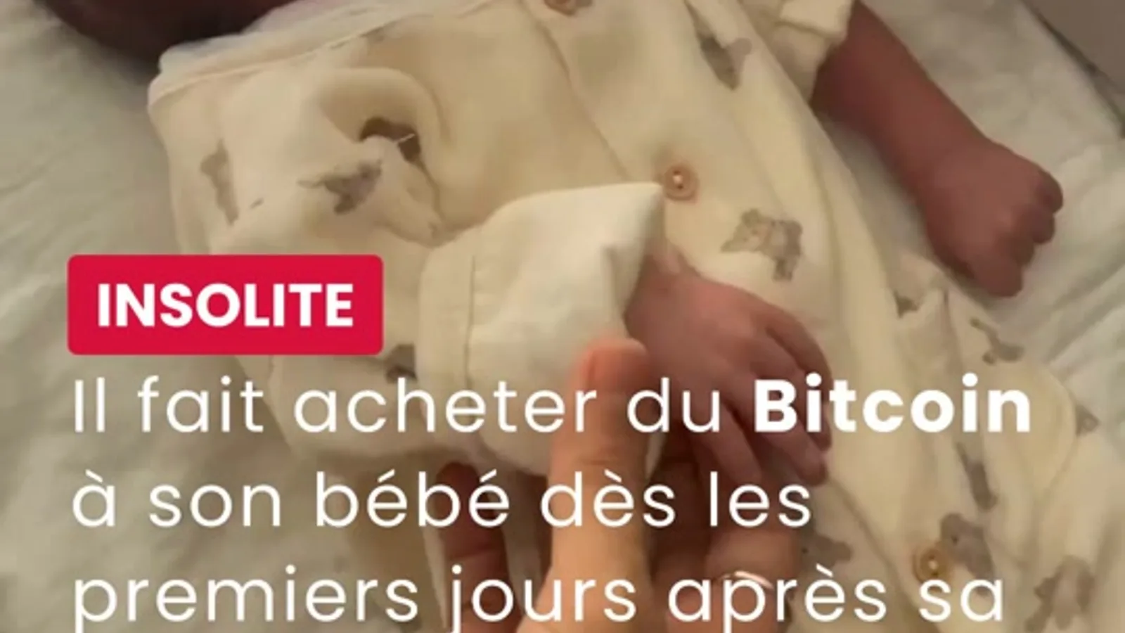 Un bébé achète du BTC le jour de sa naissance Probablement la meilleu...