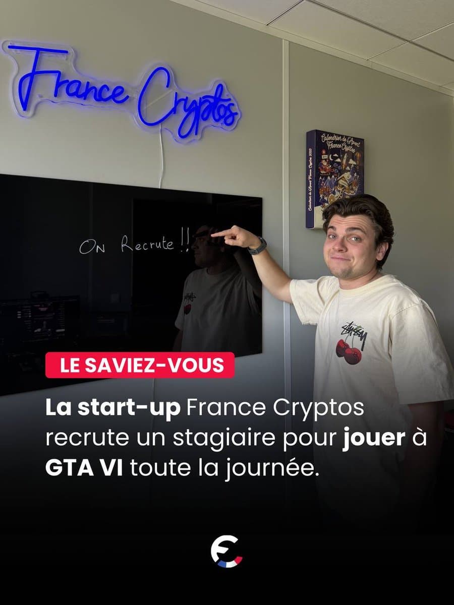 France Cryptos recrute un stagiaire pour couvrir GTA 6 dès le lancement