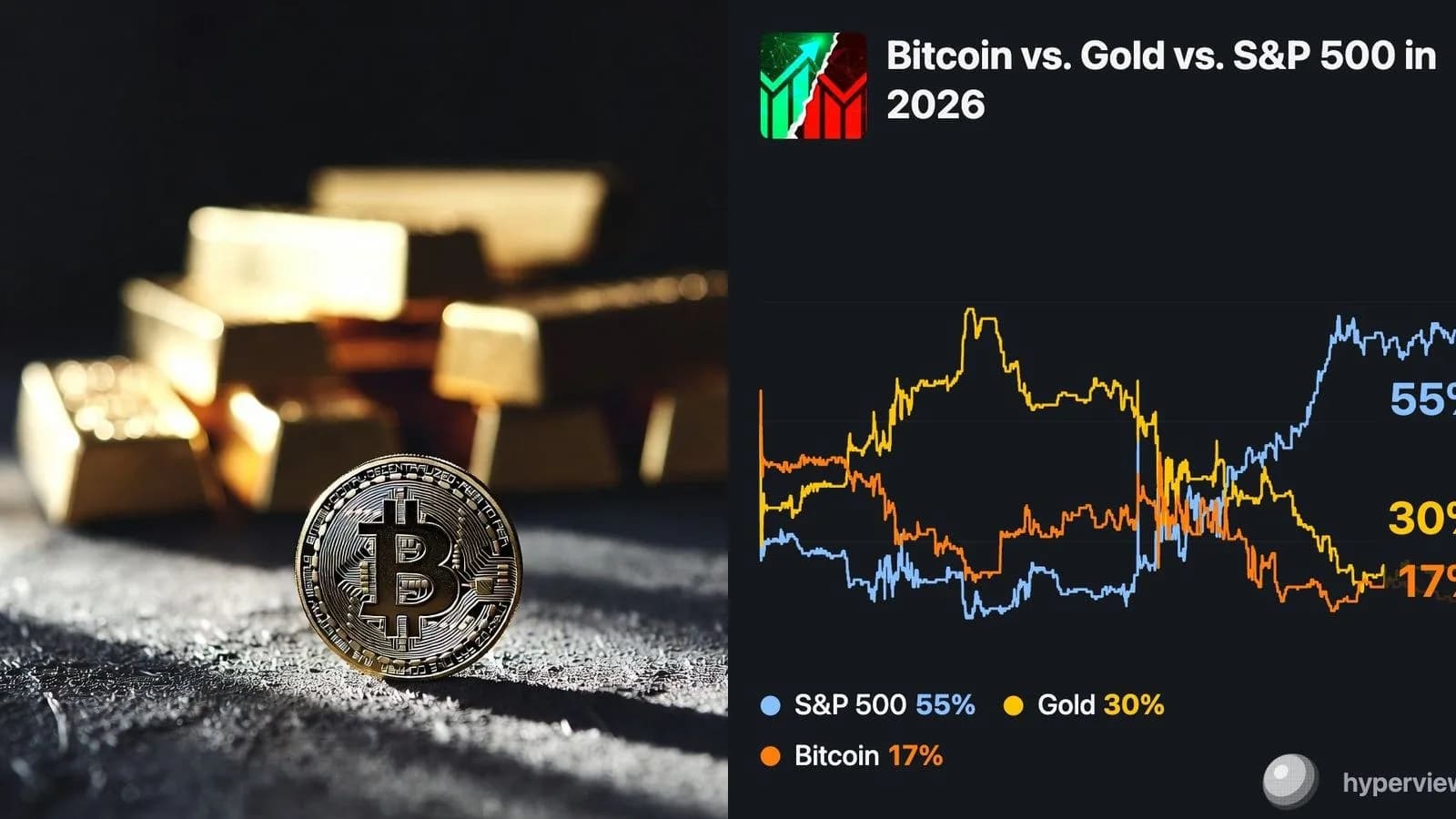 Bitcoin corrélé à l'or à 0,8 sur 30 jours : un record annuel qui plafonne l'upside avant le vrai découplage